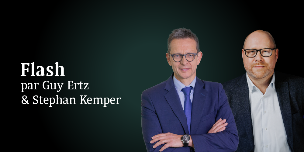Une image avec un titre de la stratégie d'investissement, Guy Ertz et Stephan Kemper